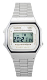 Casio Vintage Digital Stainless Steel Bracelet Quartz A168WA-8 Unisex Watch