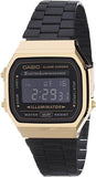 Casio Vintage Alarm Digital A168WEGB-1B Unisex Watch