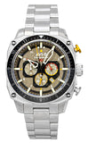 AVI-8 Hawker Hunter Atlas Dual Time Chronograph Stainless Steel Shadow Grey Dial Quartz AV-4100-33 Men's Watch