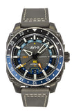 AVI-8 Hawker Hunter Atlas GMT Leather Strap Mist Grey Dial Automatic AV-4122-04 Men's Watch