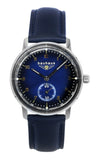 Bauhaus Leather Strap Dark Blue Dial Quartz 20373 Women's Watch