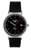 Bauhaus Classic Leather Strap Black Dial Quartz 21302 Men's Watch