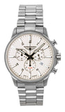 Bauhaus Aviation Chronograph Titanium Beige Dial Quartz 2880M5 100M Men's Watch