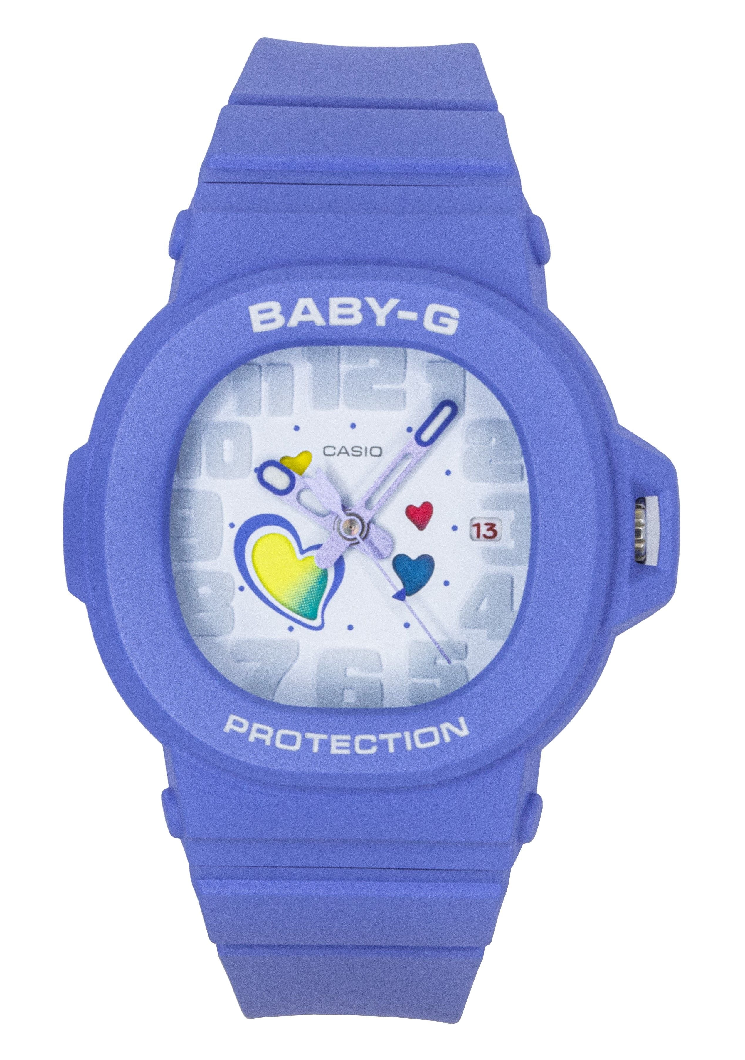 Casio Baby-G Analog Playful Hearts Series White Dial Quartz BGA-10-6A 100M Women's Watch