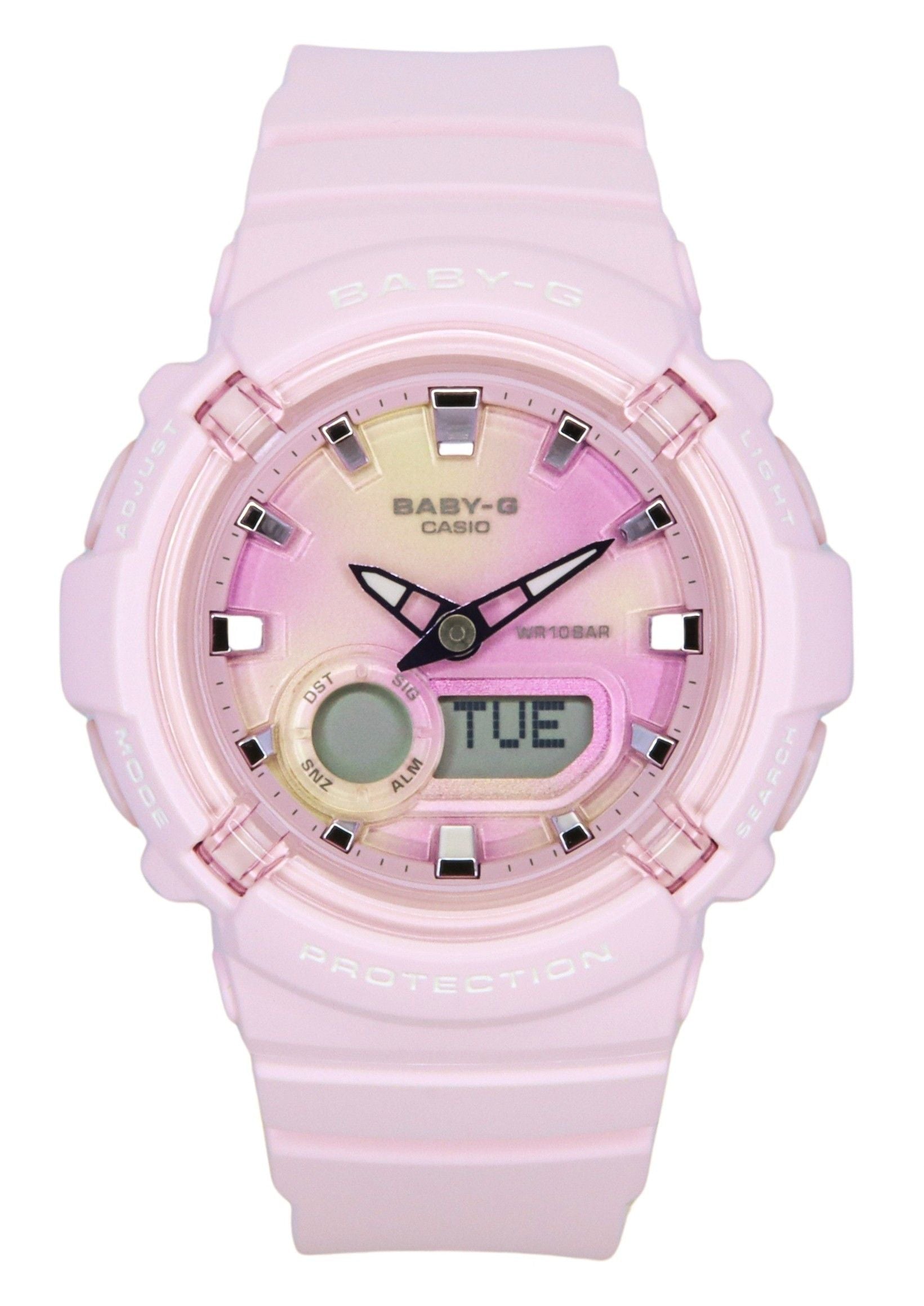Casio Baby-G Analog Digital Resin Strap Multicolor Dial Quartz BGA-280TD-4A 100M Women's Watch