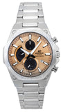 Casio Edifice Slim Line Analog Chronograph Stainless Steel Copper Dial Solar EFS-S570D-5A 100M Men's Watch