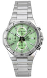 Casio Edifice Standard Chronograph Analog Stainless Steel Green Dial Quartz EFV-640D-3AV 100M Men's Watch