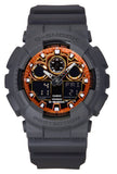 Casio G-Shock Analog Digital Resin Strap Multicolor Dial Quartz GA-100FL-8A 200M Men's Watch
