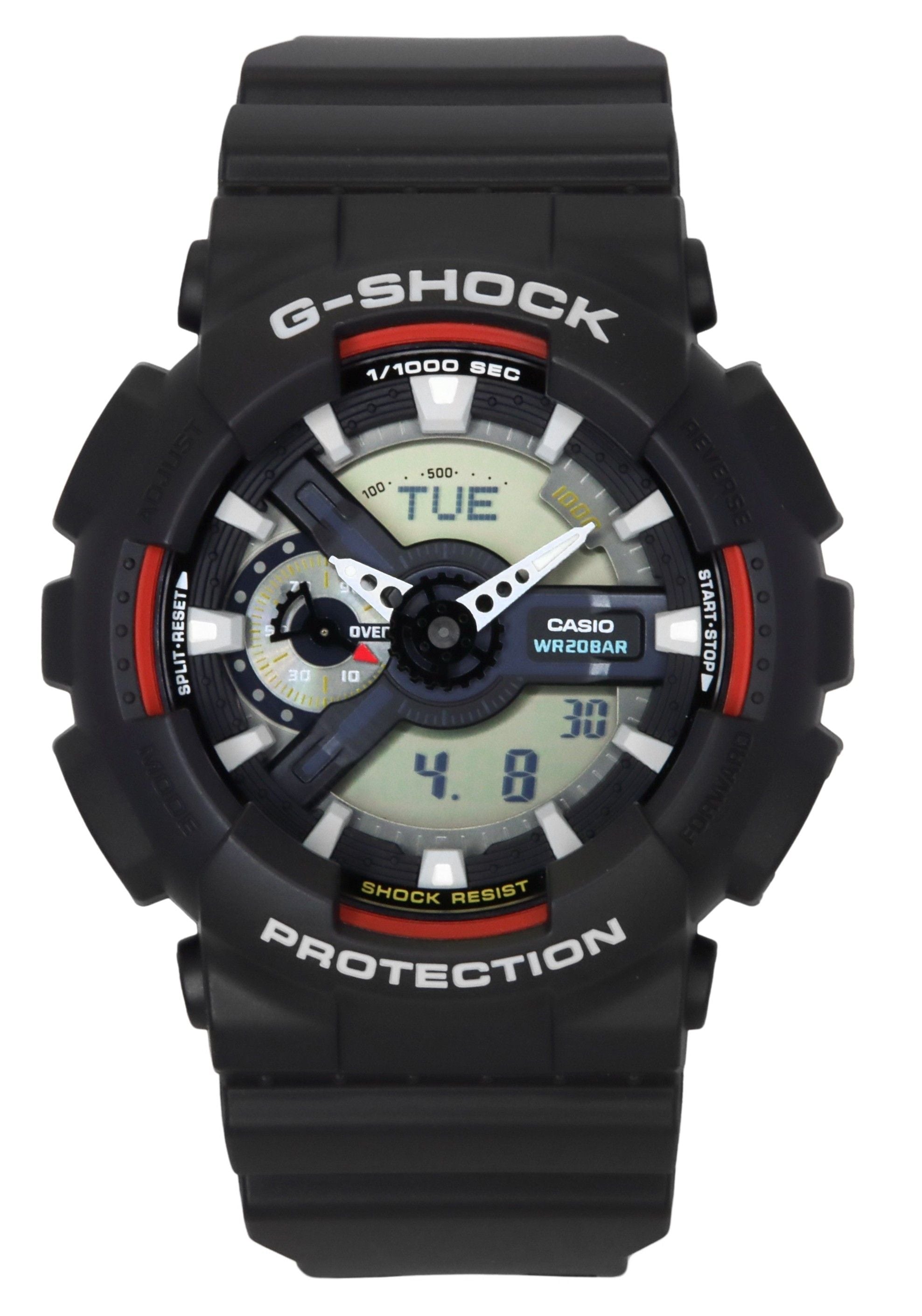 Casio G-Shock Analog Digital Bio-Based Resin Black Dial Quartz GA-110RL-1A 200M Men's Watch