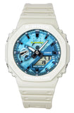 Casio G-Shock Analog Digital Bio-Based Resin Strap Blue Dial Quartz GA-2100AS-5A 200M Men's Watch