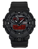 Casio G-Shock Analog Digital Resin Strap Black Dial Quartz GA-700BBR-1A 200M Men's Watch