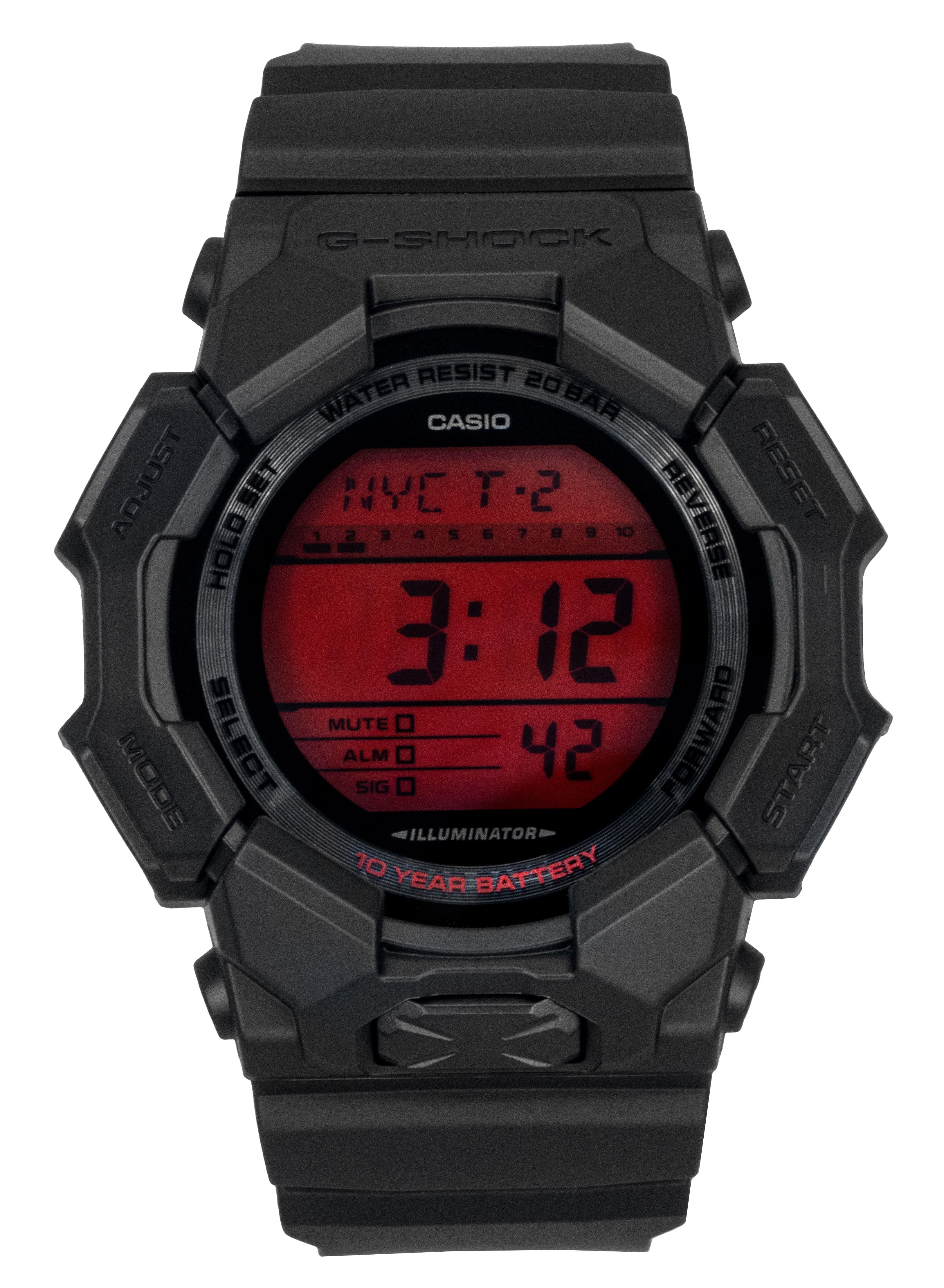 Casio G-Shock Digital Resin Strap Quartz GD-010BBR-1 200M Men's Watch