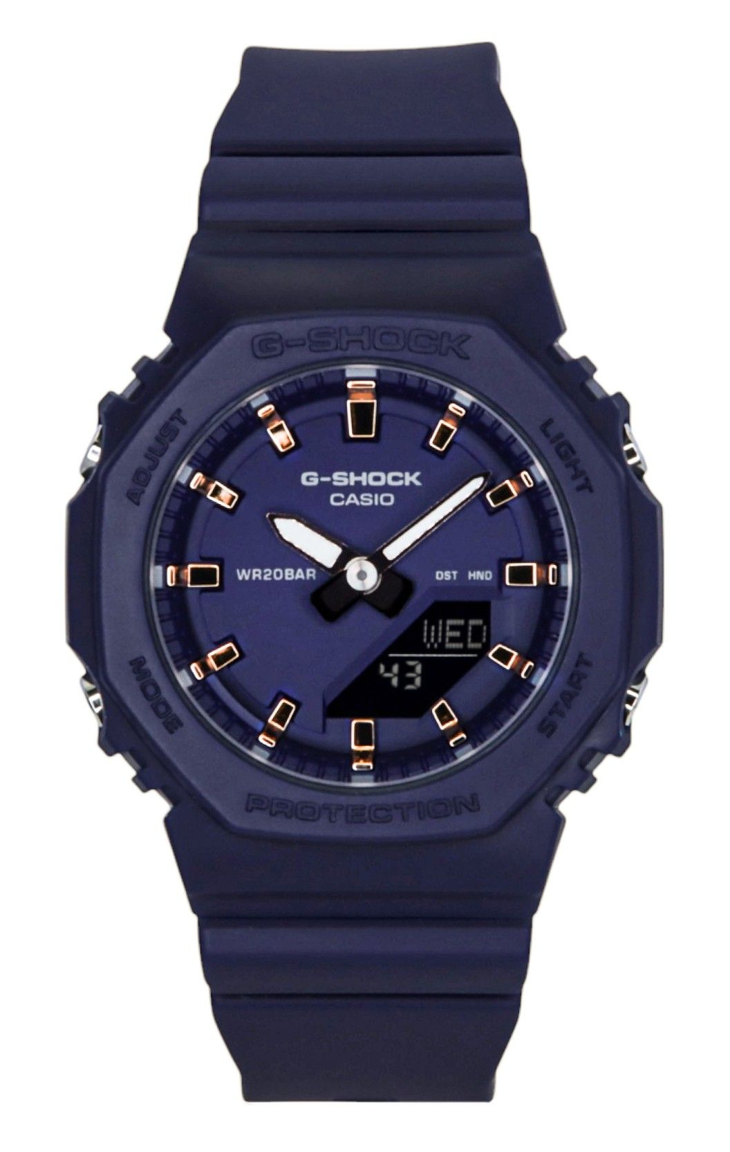 Casio G-Shock Analog Digital Resin Strap Blue Dial Quartz GMA-P2100M-2A 200M Women's Watch