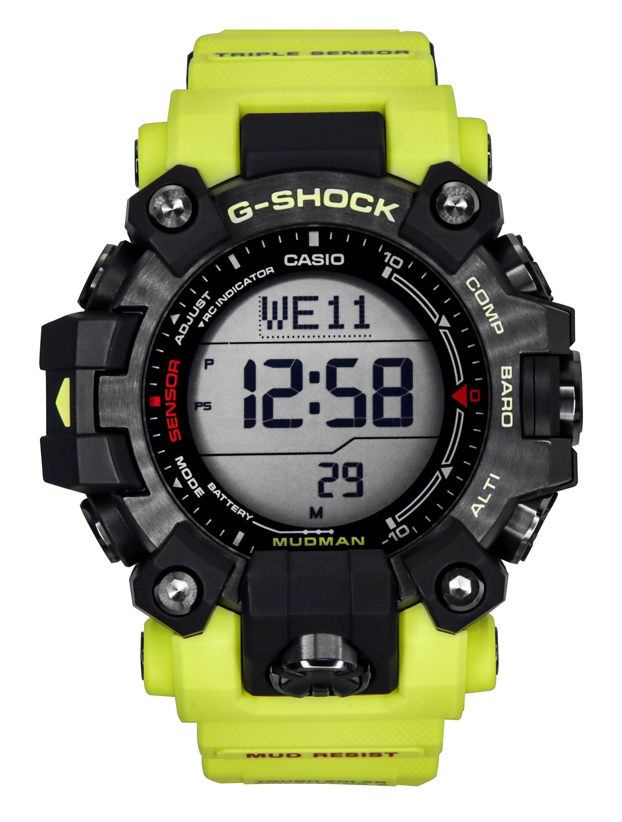 Casio G-Shock Master Of G-Land Mudman Digital Bio-Based Resin Solar GW-9500MRY-1A9 200M Men's Watch