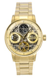 Ingersoll The Jazz Stainless Steel Gold Skeleton Dial Automatic I07711 Men's Watch