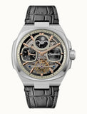 Ingersoll The Spirit Moon Phase Leather Strap Black Skeleton Dial Automatic I15801 Men's Watch