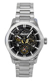 Ingersoll The Bronc Stainless Steel Black Skeleton Dial Automatic I16701 Men's Watch