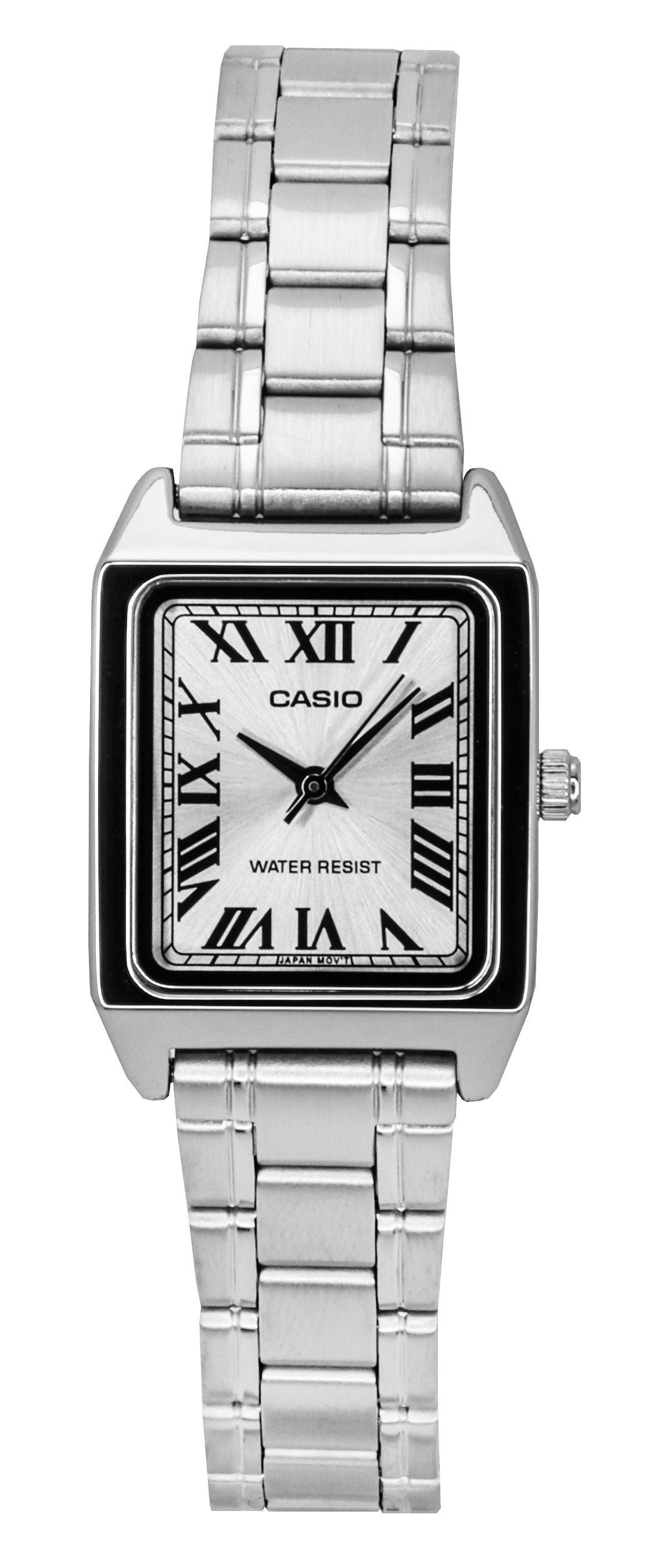 Casio Standard Analog Stainless Steel Silver Dial Quartz LTP-V007D-7B Women's Watch