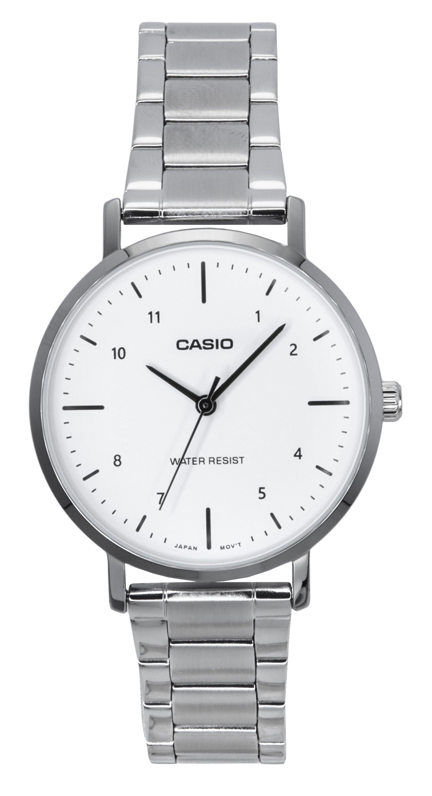 Casio Standard Analog Stainless Steel White Dial Quartz LTP-VT03D-7B Women's Watch