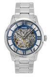 Fossil Townsman Stainless Steel Blue Skeleton Dial Automatic ME3260 Men's Watch