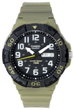 Casio Analog Resin Strap Black Dial Quartz MRW-210H-5A MRW210H-5 100M Men's Watch