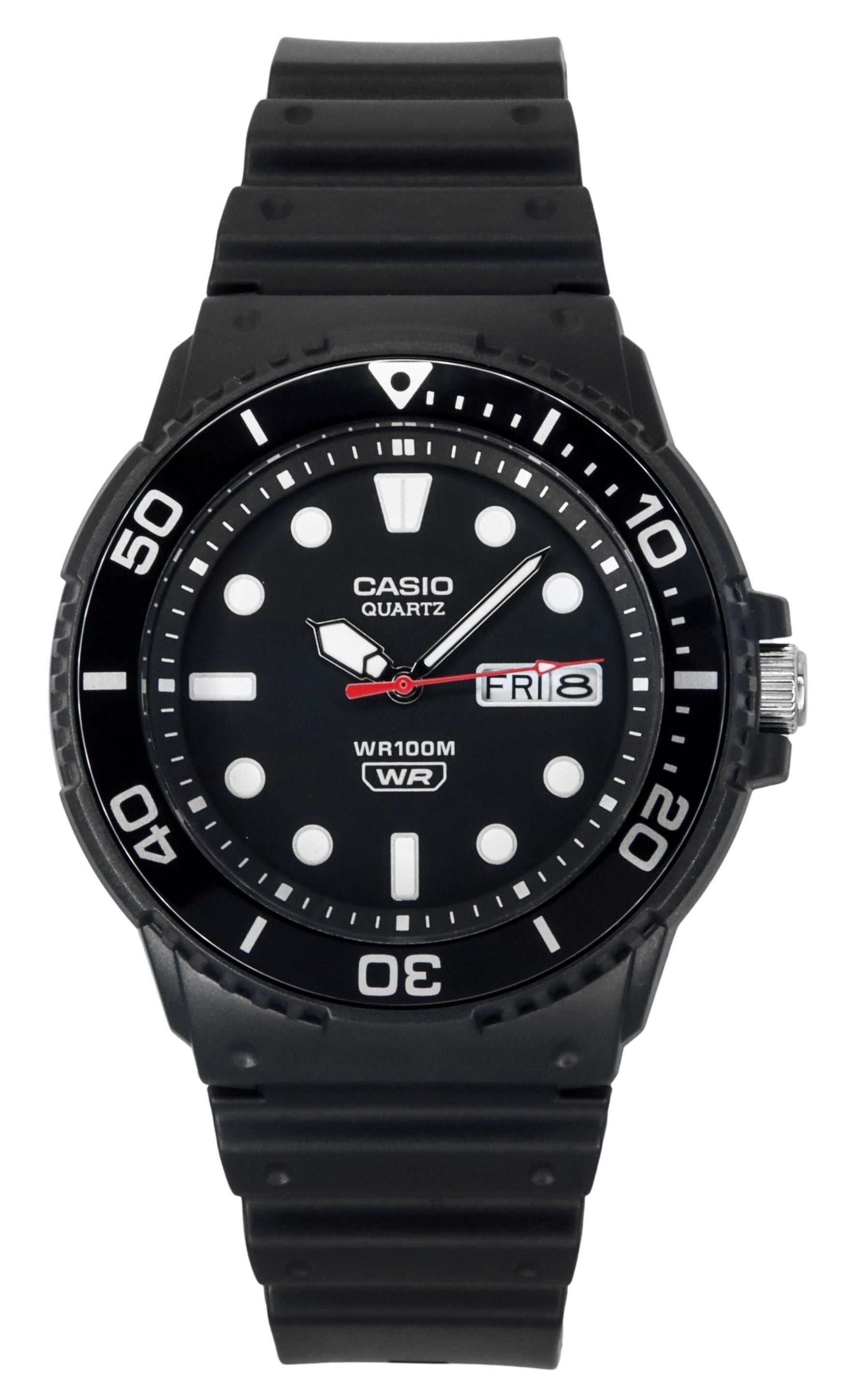 Casio Standard Analog Resin Strap Black Dial Quartz MRW-230H-1E1V 100M Men's Watch