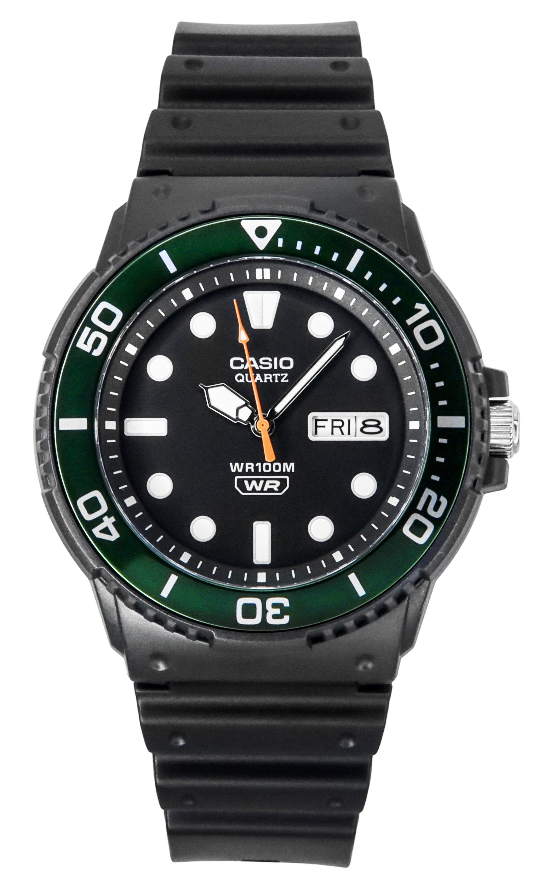 Casio Standard Analog Resin Strap Black Dial Quartz MRW-230H-1E3V 100M Men's Watch