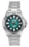 Casio Standard Analog Stainless Steel Green Dial Quartz MTD-140D-3AV 100M Men's Watch