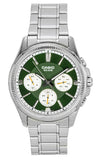 Casio Enticer Analog Stainless Steel Green Dial Quartz MTP-1375D-3 Men's Watch