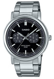 Casio Standard Analog Stainless Steel Black Dial Quartz MTP-E335D-1EV Men's Watch
