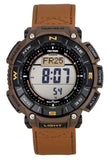 Casio Pro Trek Climber Line Digital Leather Strap Solar PRG-340L-5 100M Men's Watch