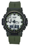 Casio Pro Trek Analog Digital Bio-Based Resin Strap White Dial Solar PRW-61LD-3 100M Men's Watch