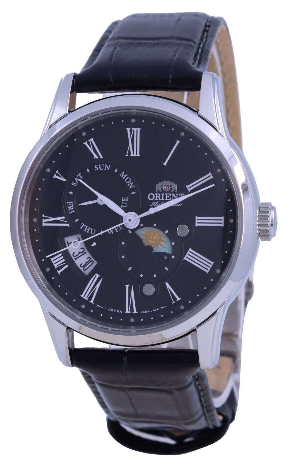 Orient Sun & Moon Black Dial Automatic RA-AK0010B10B RA-AK0010B30B Men's Watch