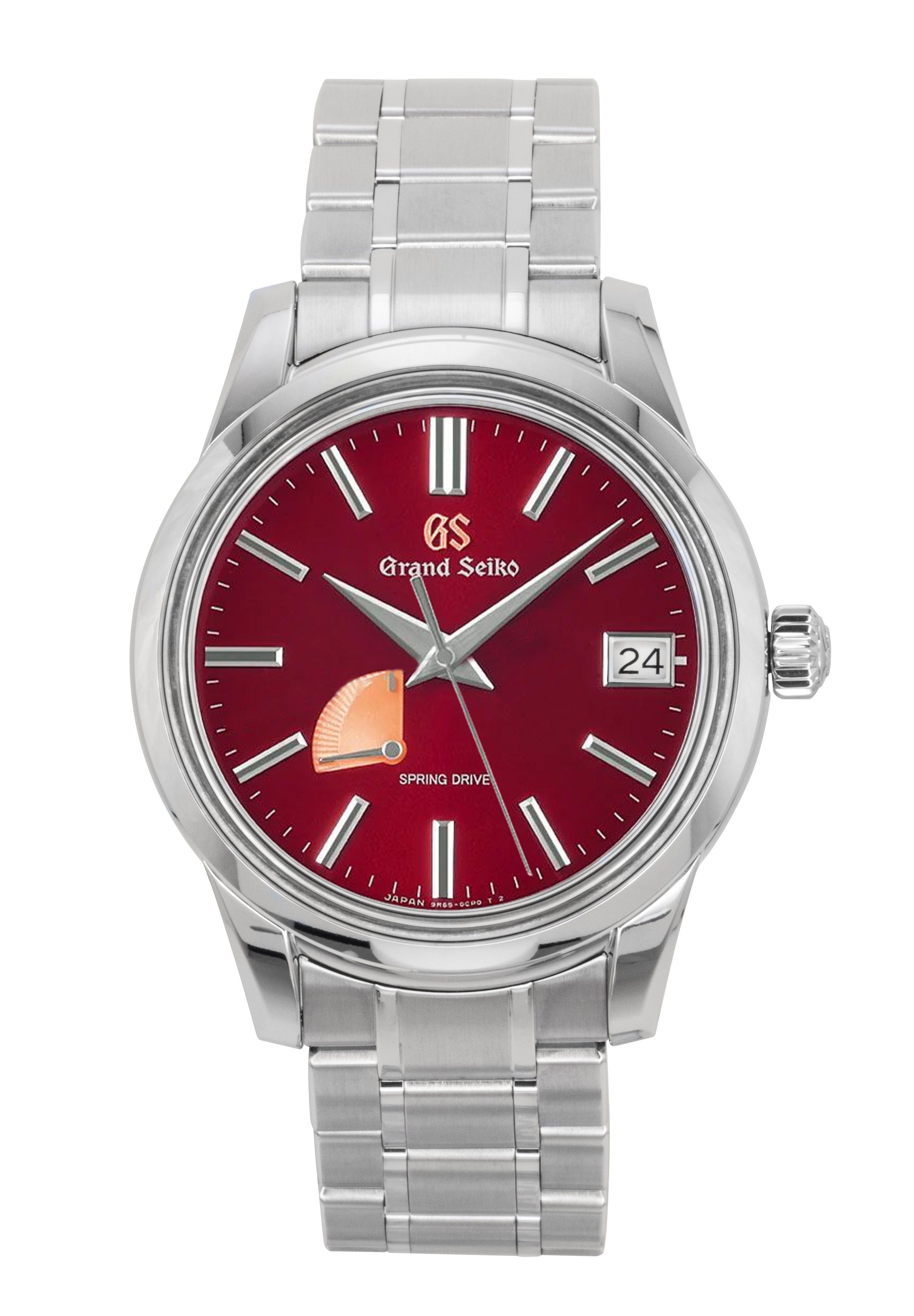 Grand Seiko Elegance Limited Edition 20th Anniversary Stainless Steel Red Dial Automatic SBGA499G 100M Men's Watch