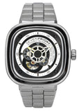 Sevenfriday P-Series NFC Black And White Open Heart Dial Automatic P1B/01M SF-P1B-01M Men's Watch
