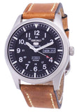 Seiko 5 Sports SNZG15K1-var-LS17 Automatic Brown Leather Strap Men's Watch