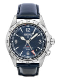 Seiko Prospex Alpinist GMT Leather Strap Blue Dial Automatic SPB377J1 200M Men's Watch