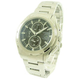 Refurbished Citizen Eco-Drive Chronograph Stainless Steel Black Dial CA0270-59F 100M Men's Watch