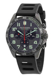 Victorinox Swiss Army Fieldforce Sport Chronograph Rubber Strap Grey Dial Quartz 241891 100M Men's Watch