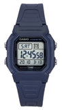 Casio Digital Resin Strap Light Blue Quartz W-800H-2AV 100M Men's Watch
