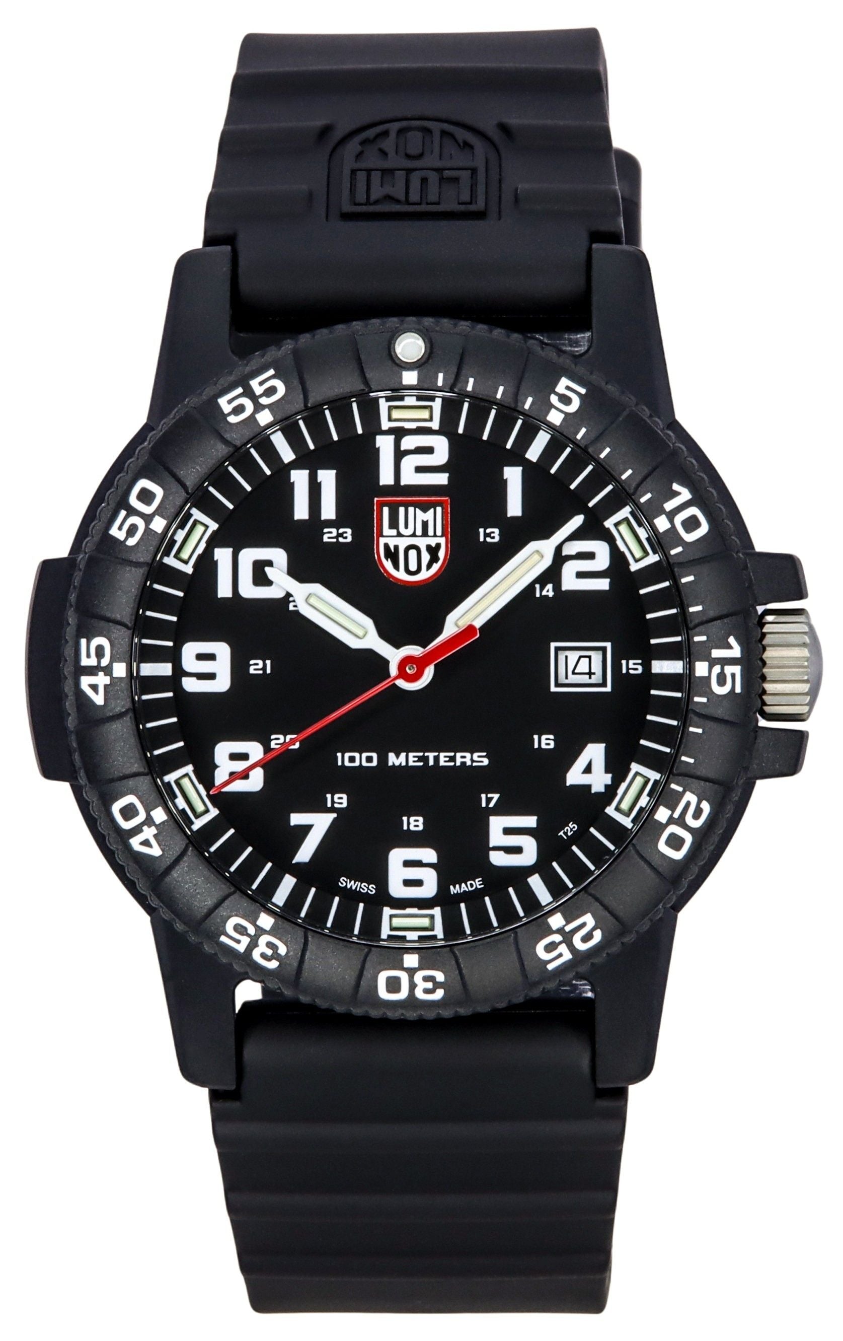 Luminox Leatherback SEA Turtle Giant Polyurethane Strap Black Dial Swiss Quartz XS.0321.L 100M Men's Watch