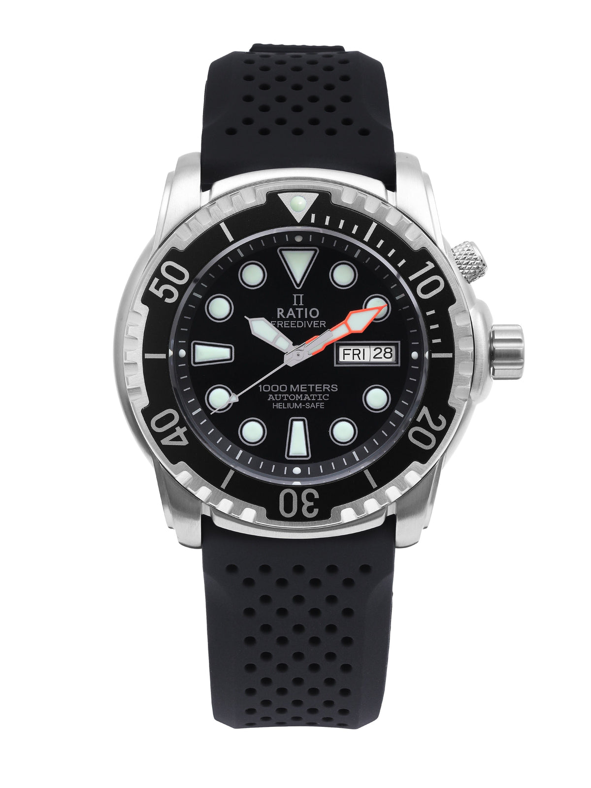 Ratio FreeDiver Helium-Safe 1000M Sapphire Automatic 1068HA90-34VA-BLK Men's Watch