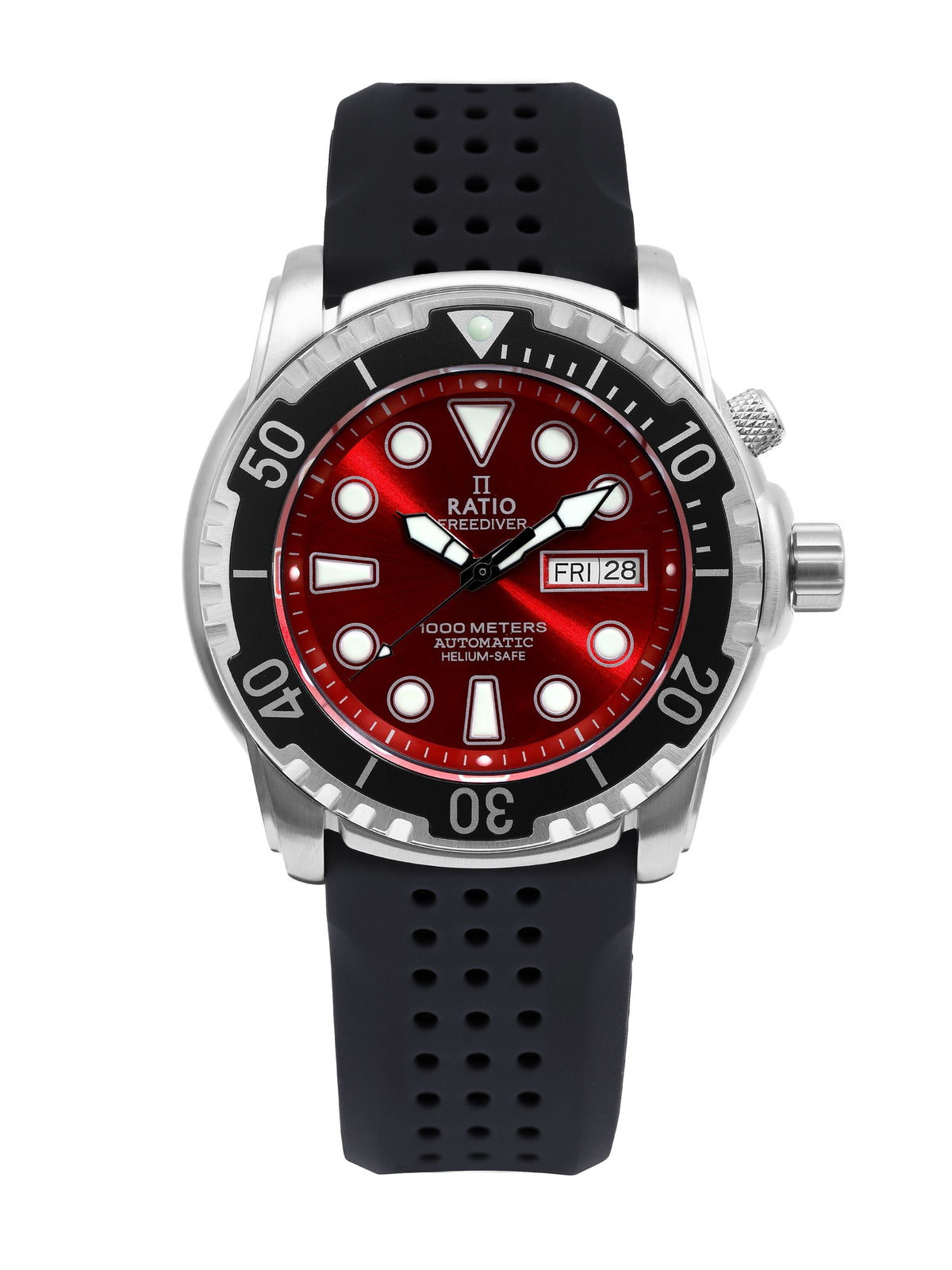 Ratio FreeDiver Helium-Safe 1000M Sapphire Automatic 1068HA90-34VA-RED Men's Watch