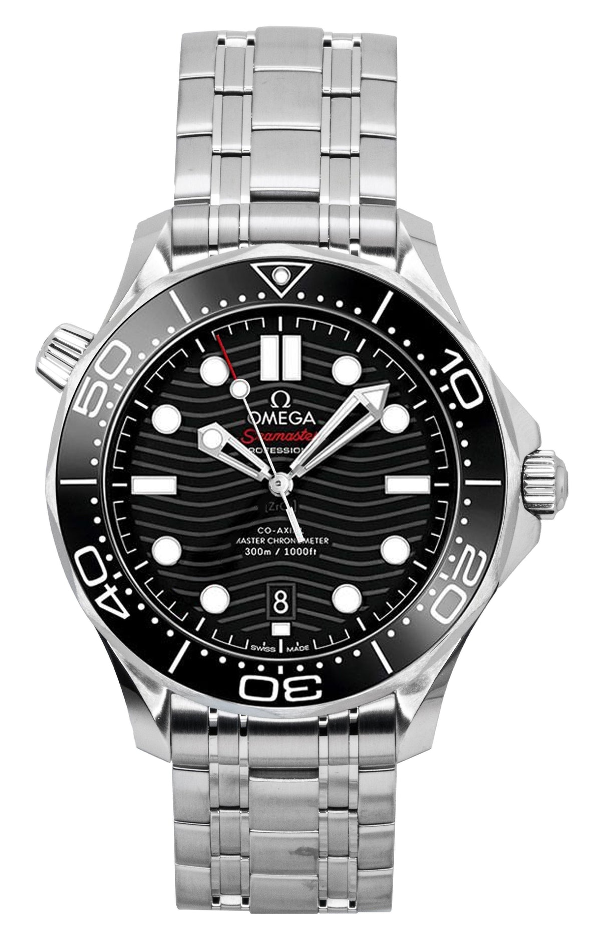Omega Seamaster Stainless Steel Black Dial Automatic Diver's 210.30.42.20.01.001 300M Men's Watch