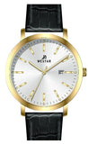 Westar Profile Leather Strap Silver Dial Quartz 50216GPN107 Men's Watch