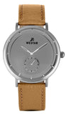 Westar Profile Leather Strap Grey Dial Quartz 50246STN186 Men's Watch