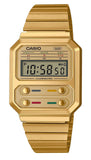 Casio Youth Vintage Stainless Steel Digital A100WEG-9A A100WEG-9 Women's Watch