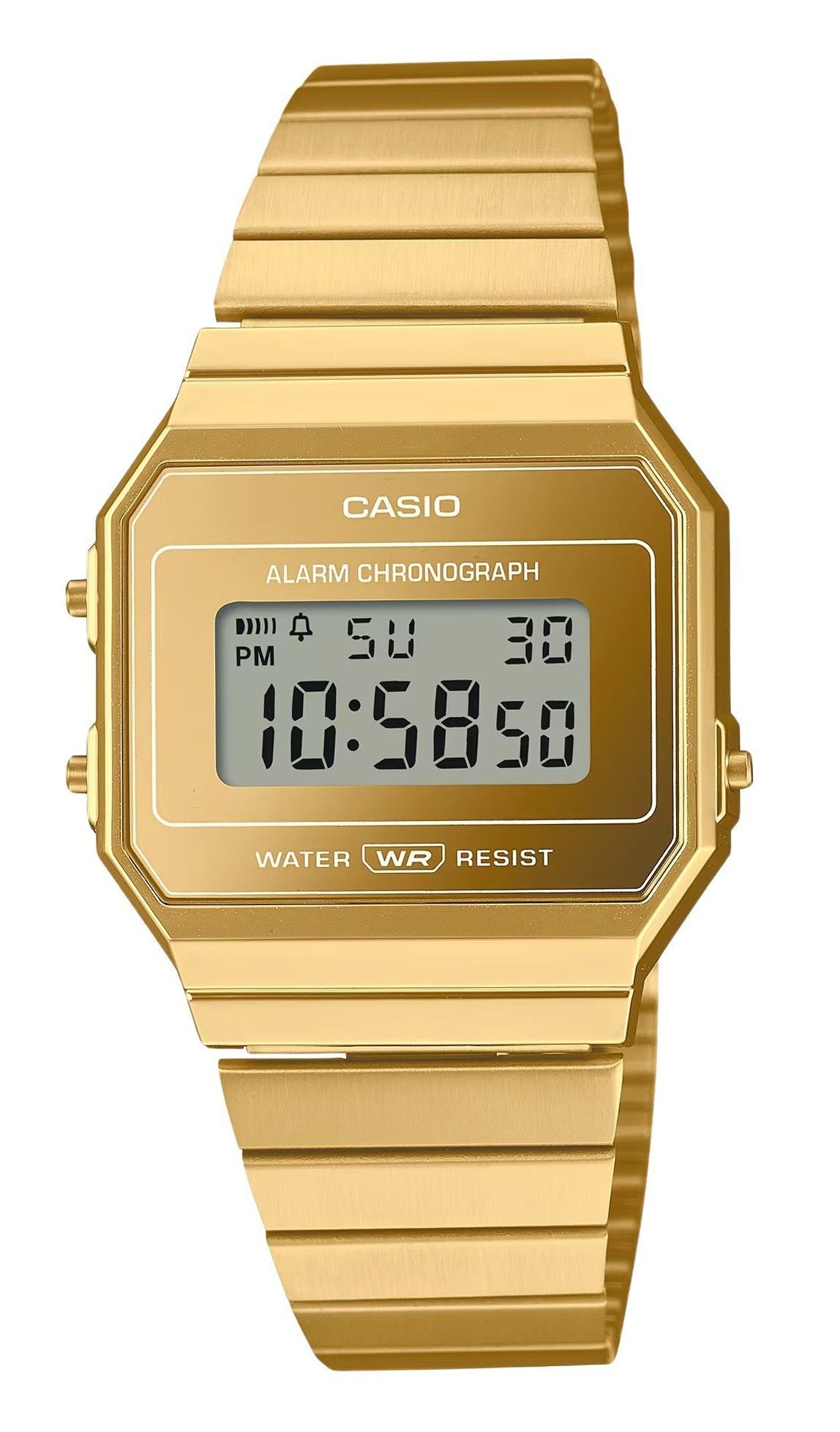 Casio Vintage Digital Gold Stainless Steel Quartz A700WEVG-9A Unisex Watch