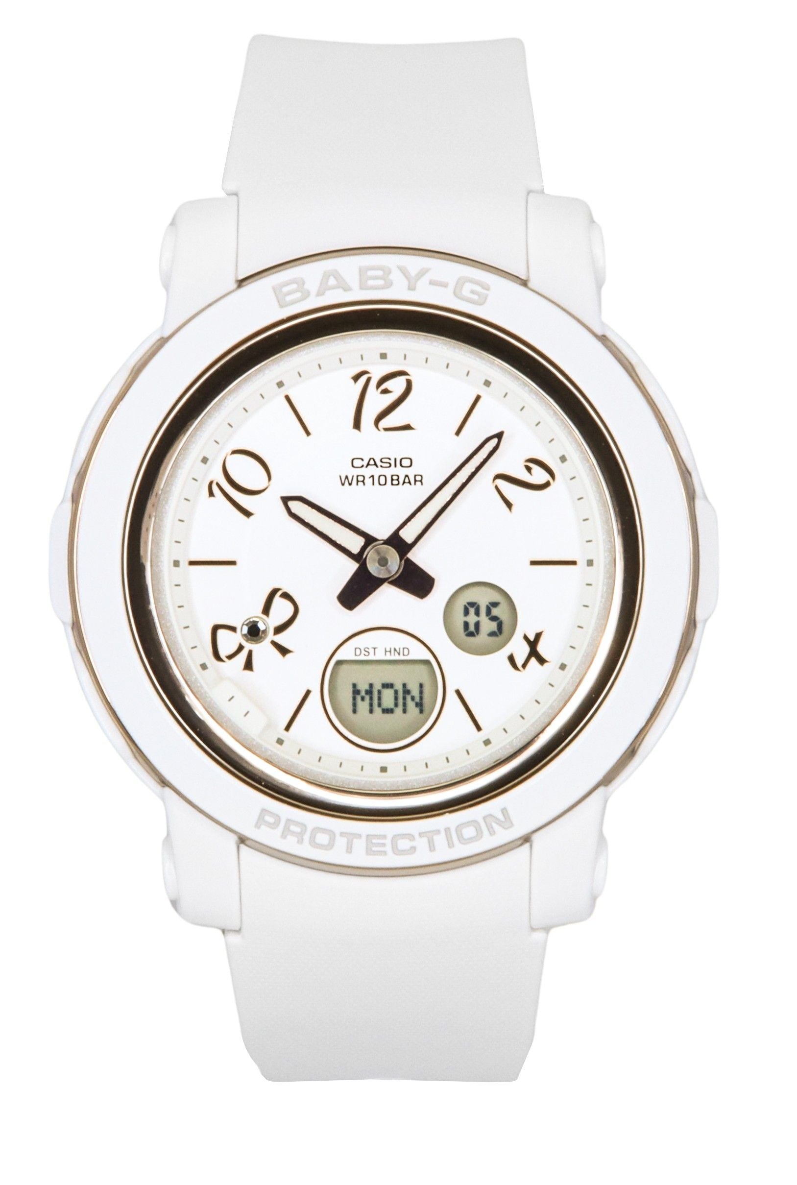 Casio Baby-G Analog Digital Resin Strap White Dial Quartz BGA-290RA-7A 100M Women's Watch