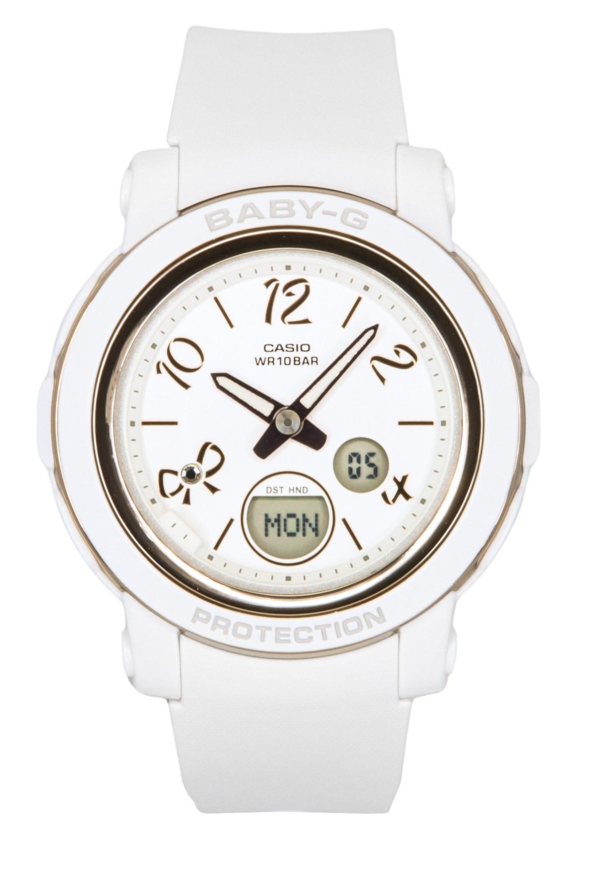 Casio Baby-G Analog Digital Resin Strap White Dial Quartz BGA-290RA-7A 100M Women's Watch